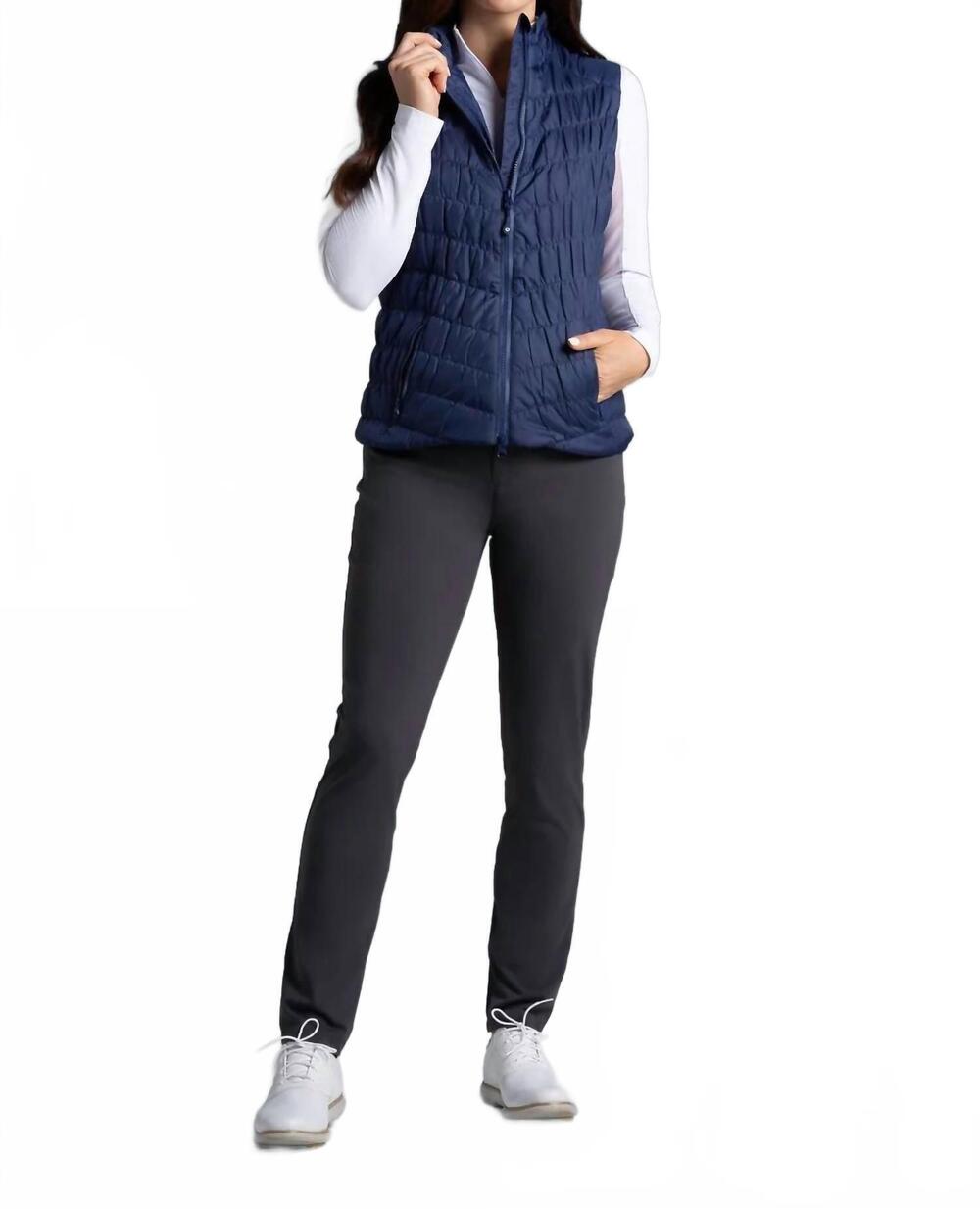 NEW IBKUL solid vest in navy